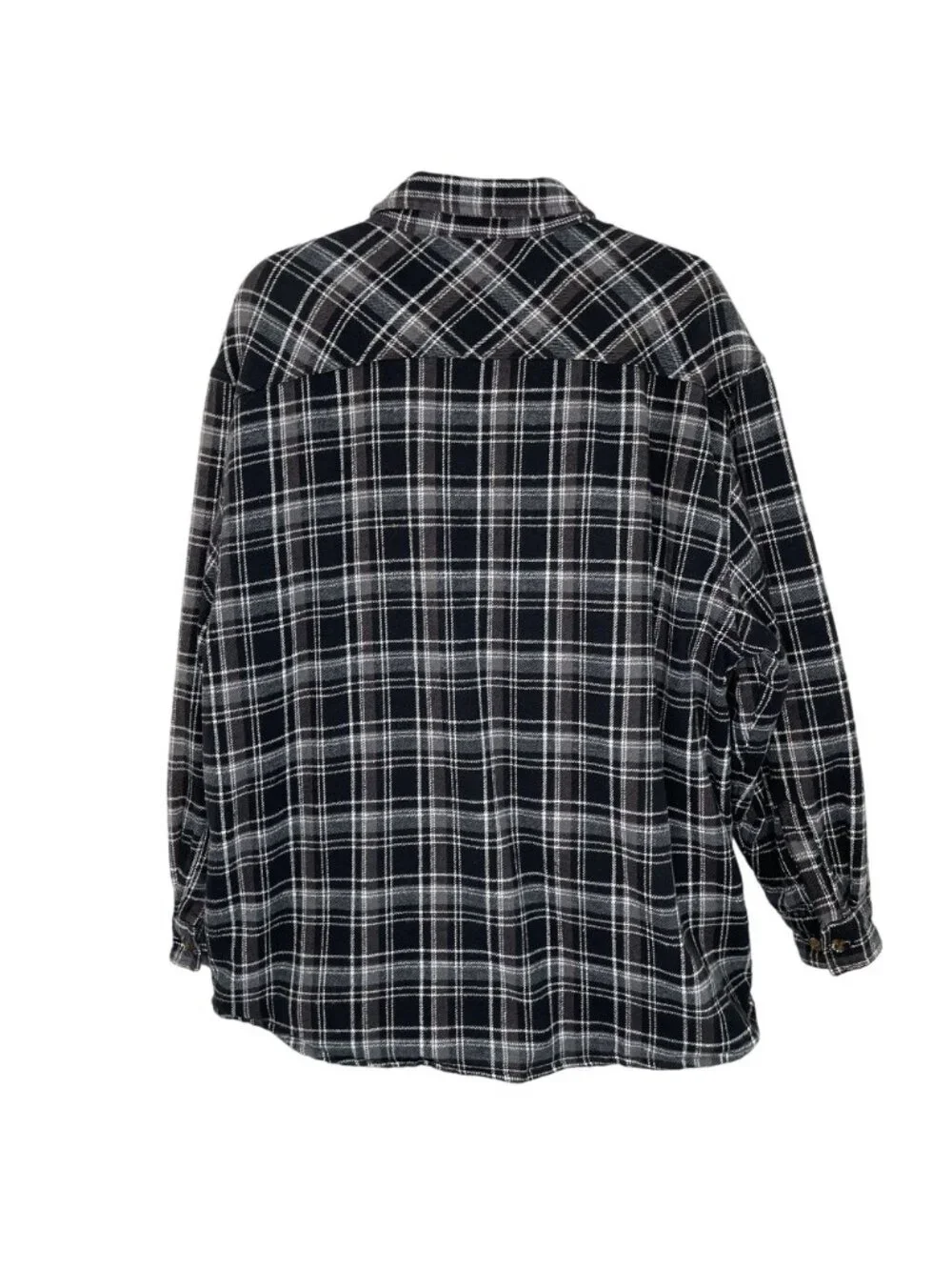 Levi's Men's Grey/Black Plaid Shacket, XL